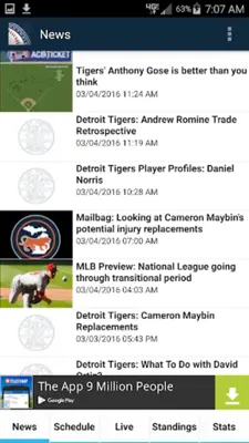 Detroit Baseball - Tigers Edition android App screenshot 2